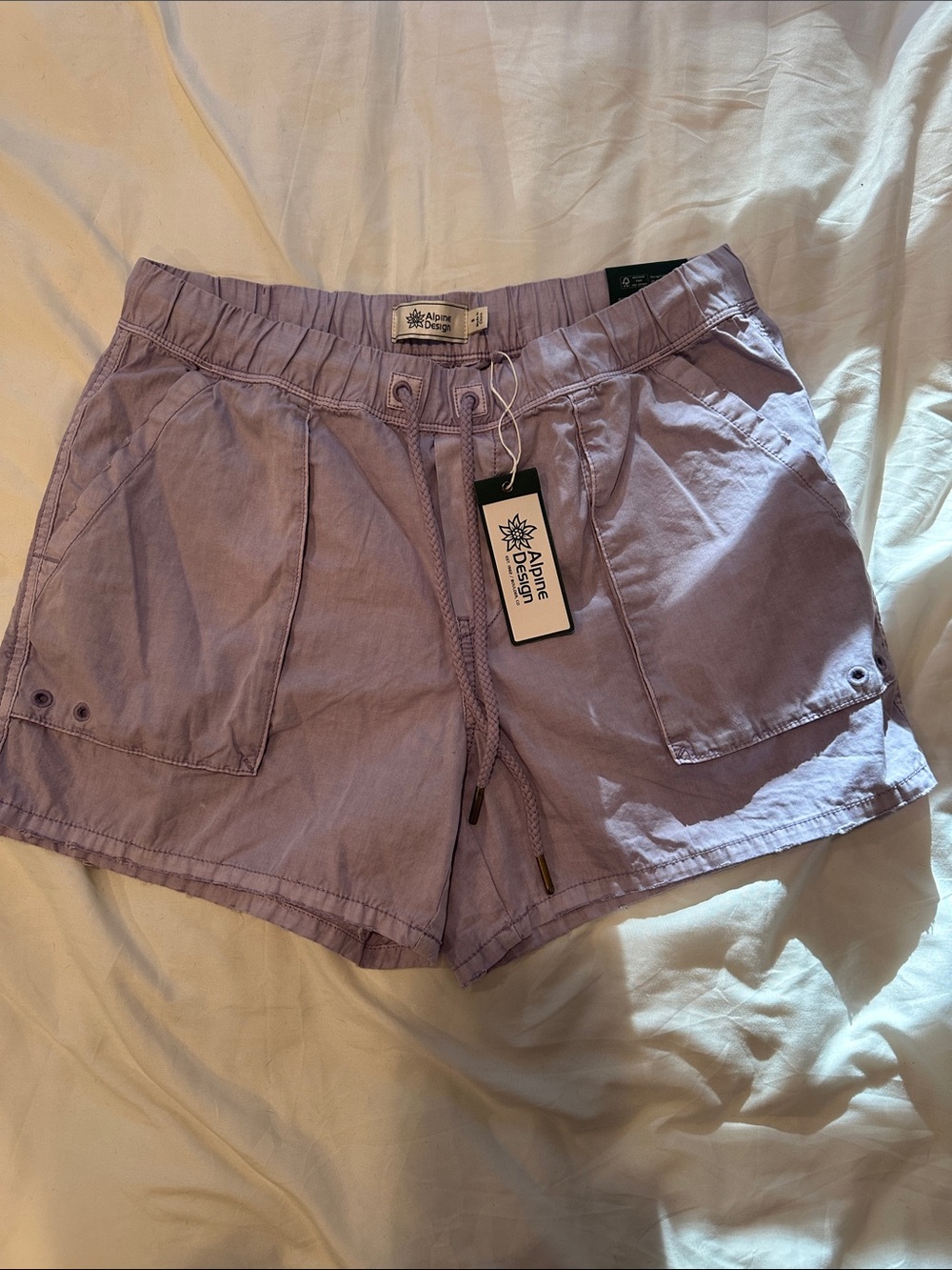 Alpine Design Lavender Drawstring Utility Athletic Shorts
